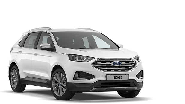Λευκό Ford Edge, τρισδιάστατη όψη από μπροστά