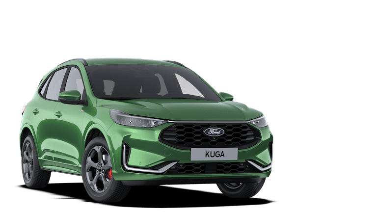 Πράσινο Ford Kuga, τρισδιάστατη όψη από μπροστά