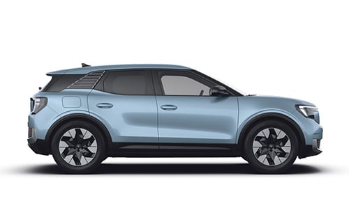 Ένα μπλε ηλεκτρικό Ford Explorer.