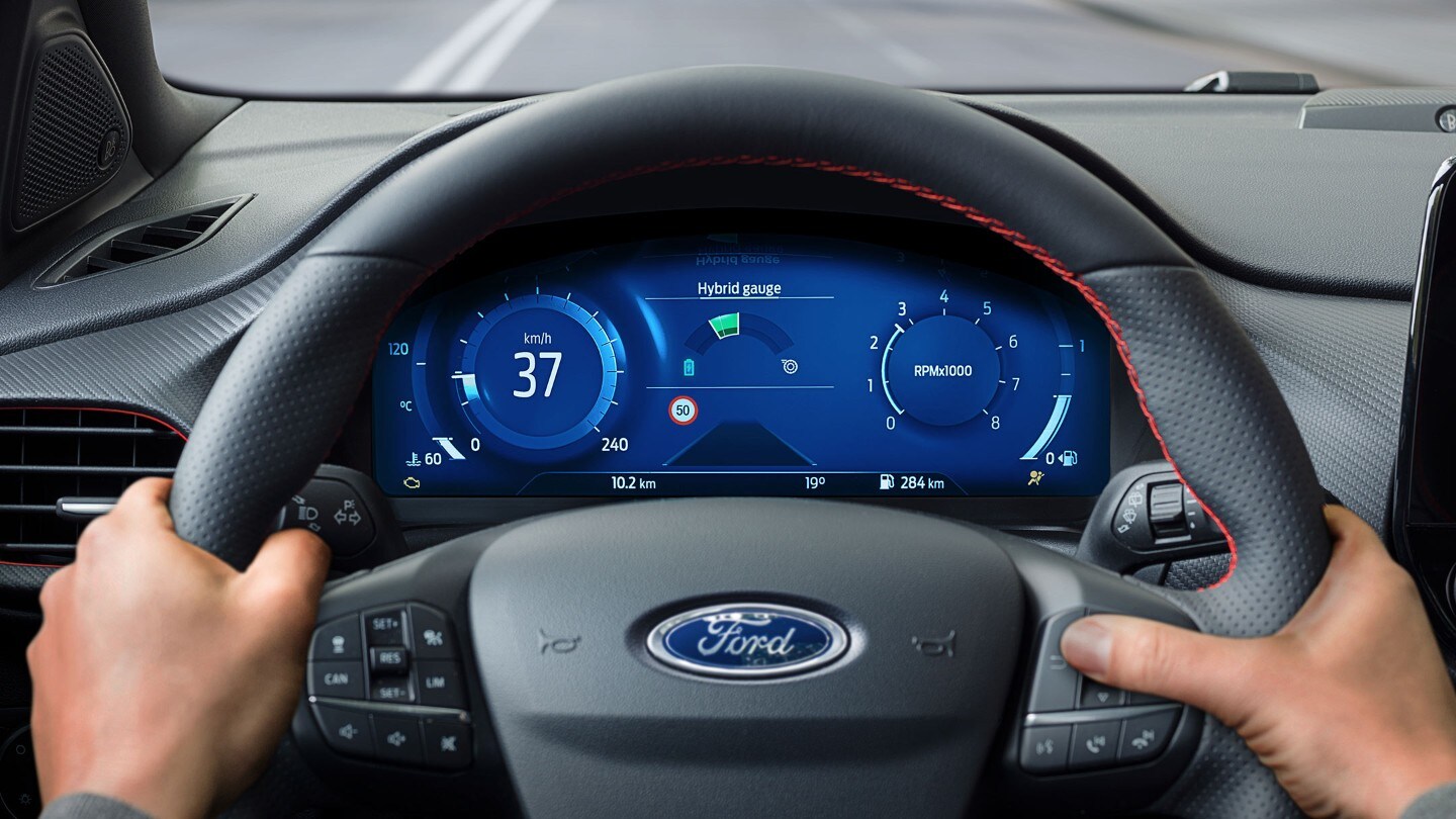 Ford Puma interior showing 12.3" Digital instrument cluster 