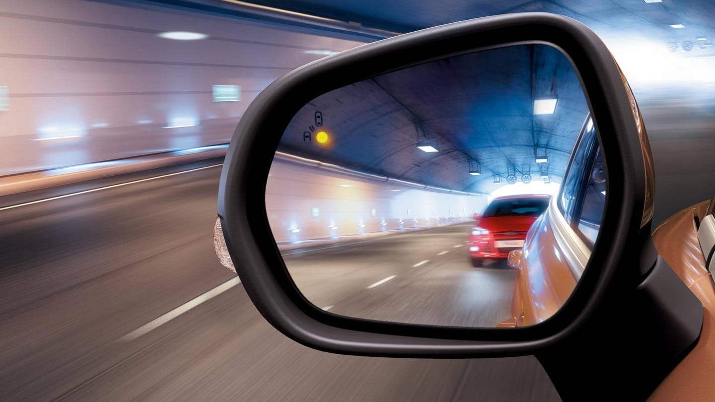 Detail on a side door mirror