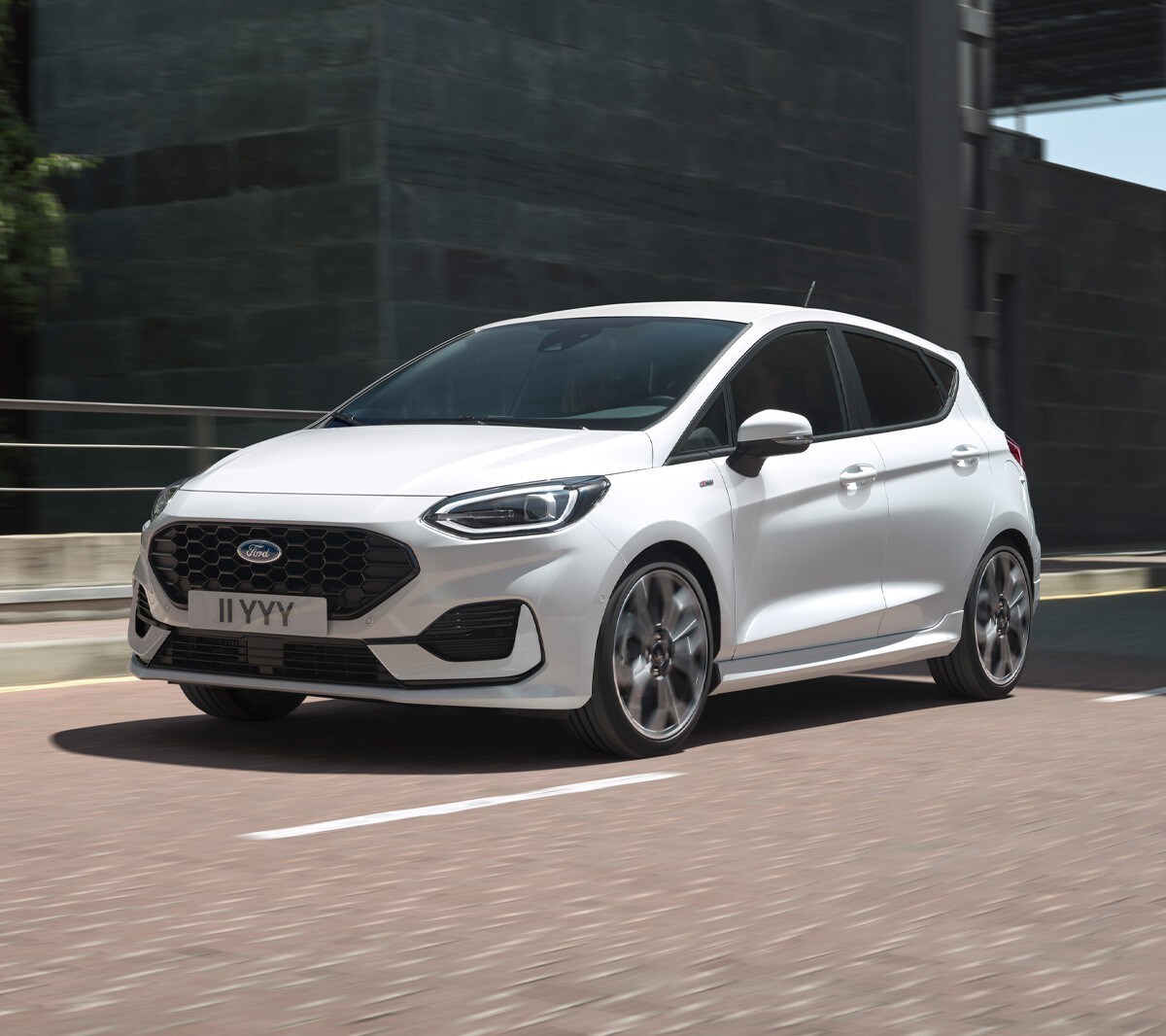 Ford Fiesta front three quarter view