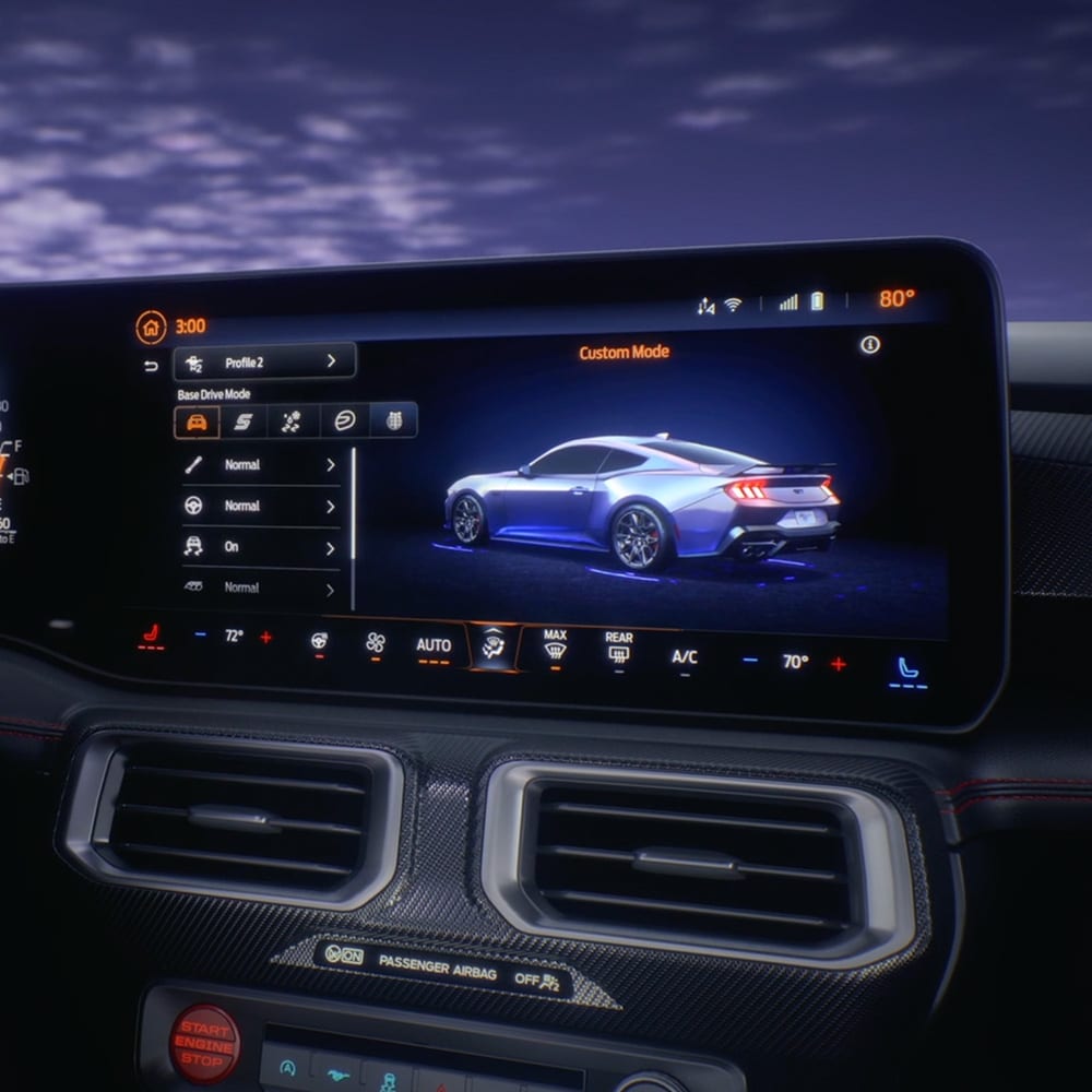 Οθόνη αφής SYNC για ενημέρωση και ψυχαγωγία της Ford Mustang