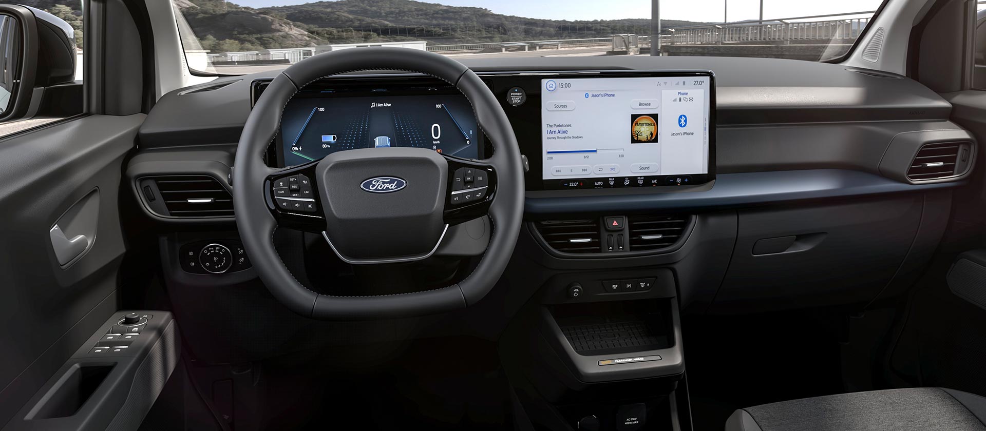 Ford E Tourneo Courier Active εσωτερικό περιβάλλον και οθόνη αφής