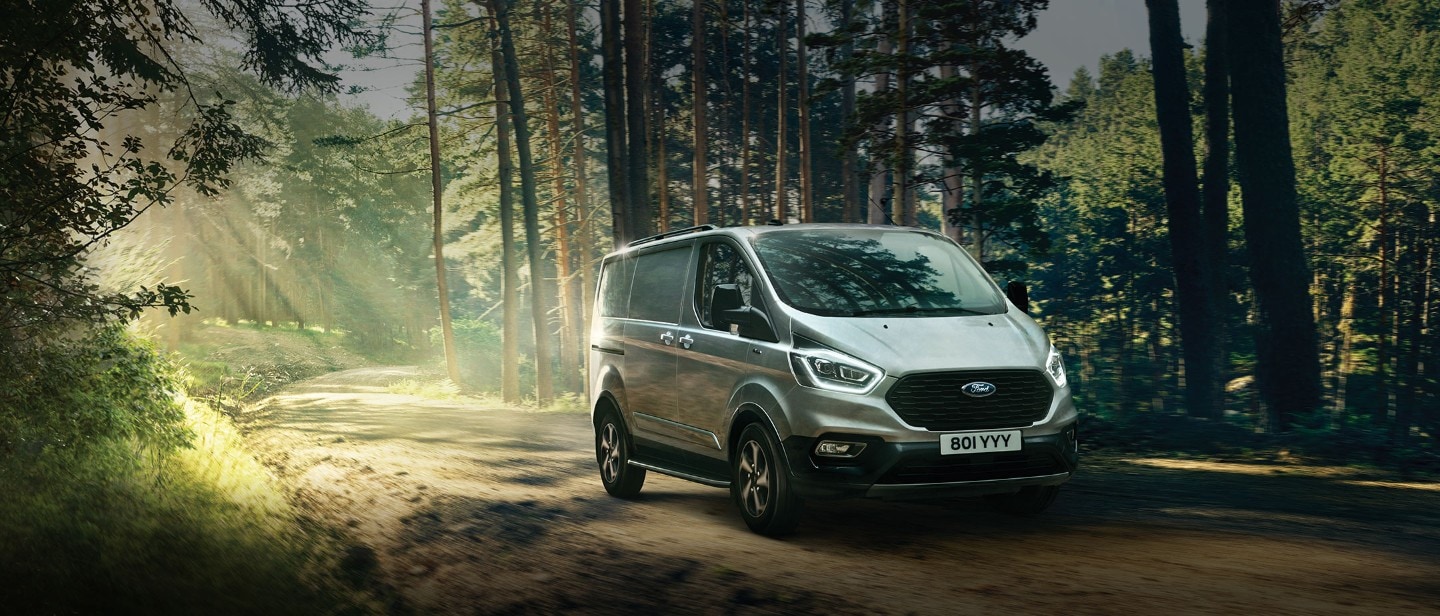 Ford Transit Custom Active in a forest