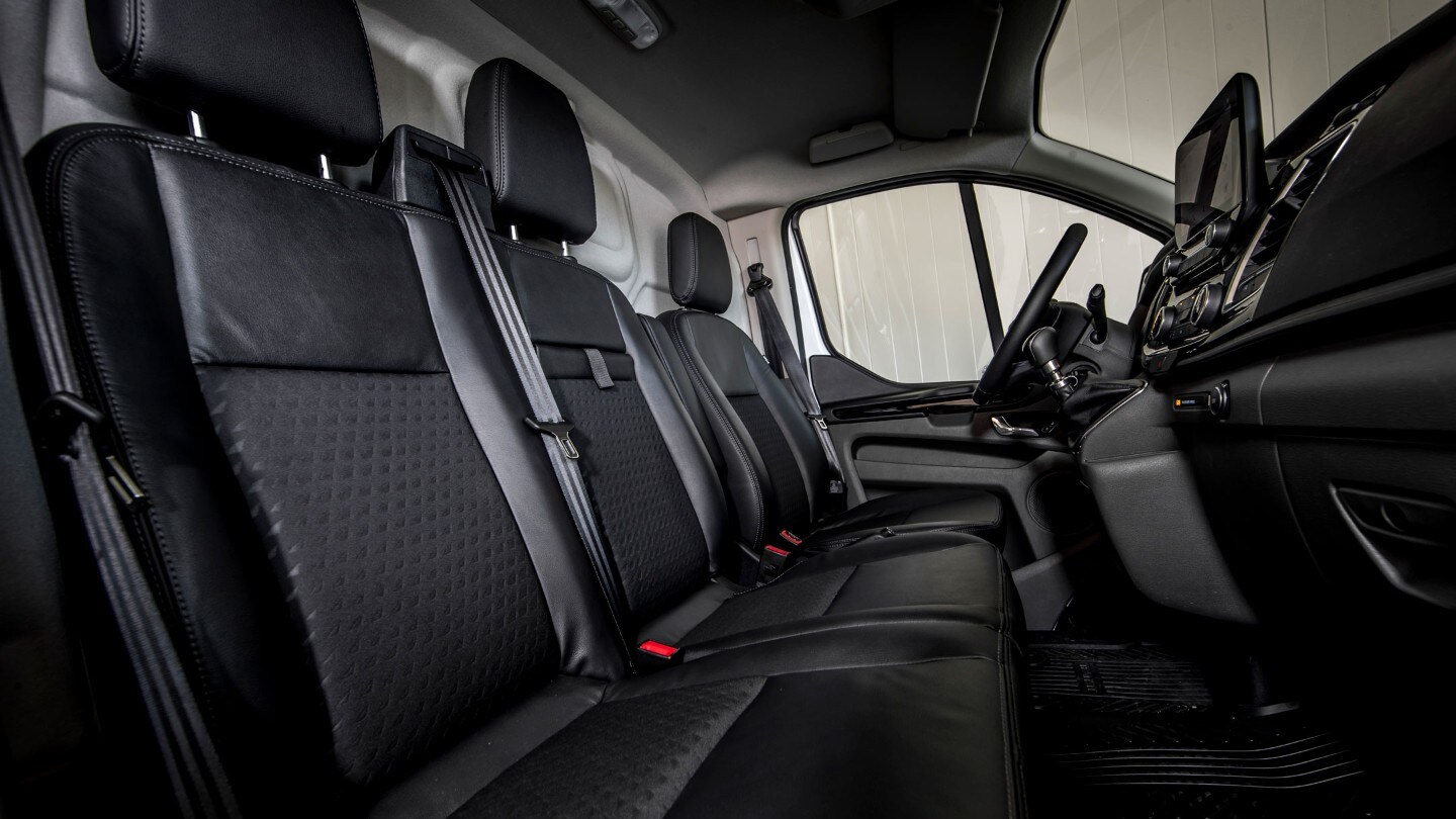 Ford Transit Custom Van interior with back seats