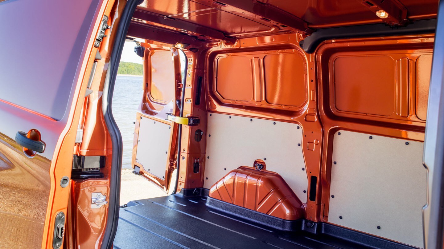 New Orange Transit Custom load space
