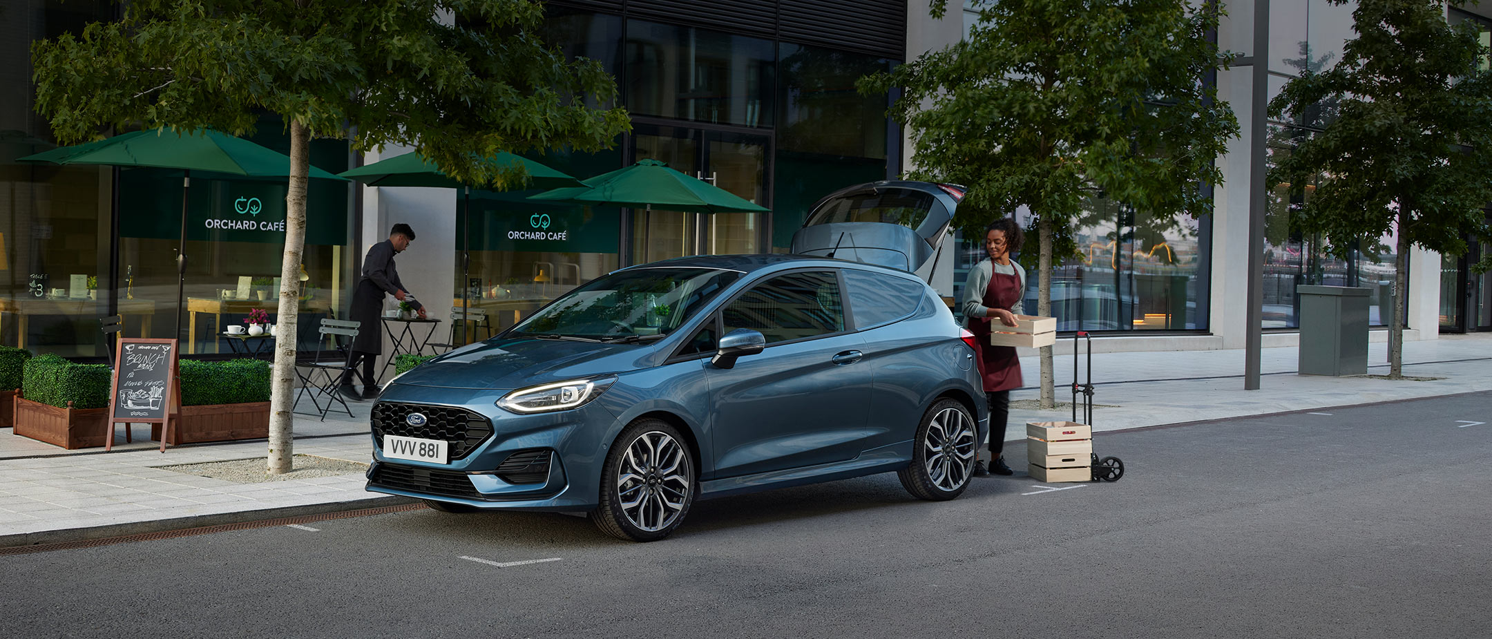 Χώρος φορτίου του Ford Fiesta Van Χώρος φορτίου του Ford Fiesta Van