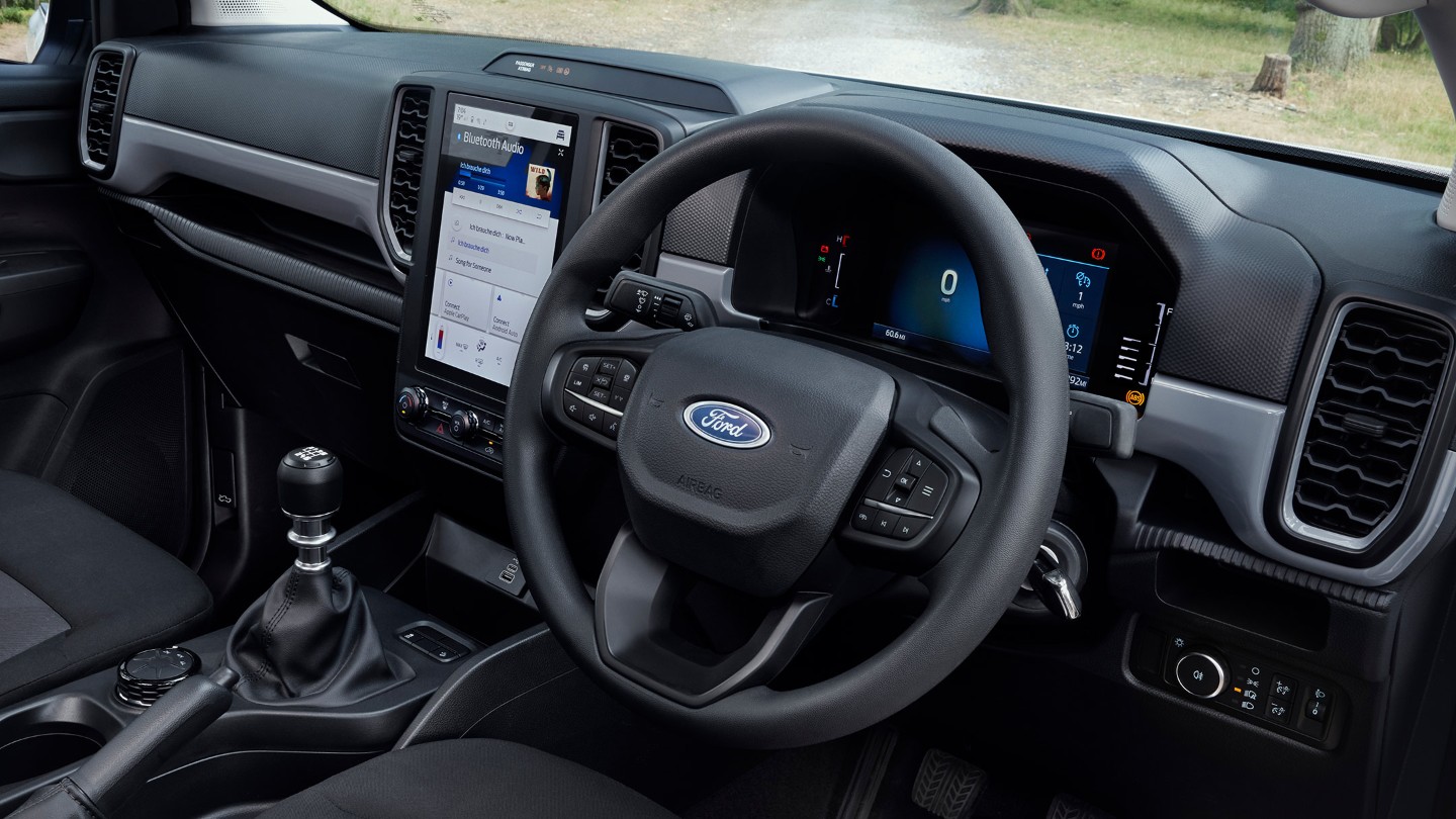 All-New Ranger Raptor interior manual transmission view