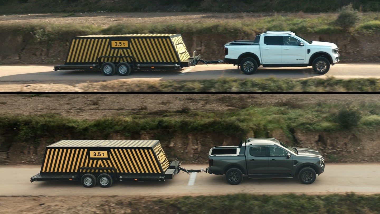 Ταινία Ranger εναντίον Ranger: Τα Ranger 2.3L Plug-In Hybrid και Ranger 2.0L Diesel έρχονται αντιμέτωπα σε μια σειρά προκλήσεων.