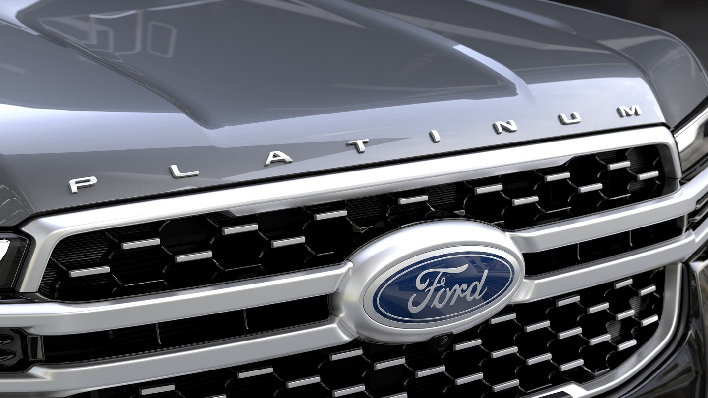 All-New Ford Ranger front grille detailing