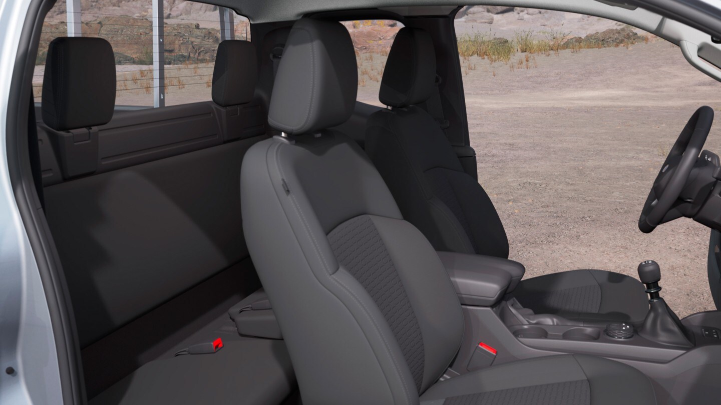 All-New Ranger in Moondust Silver front seats