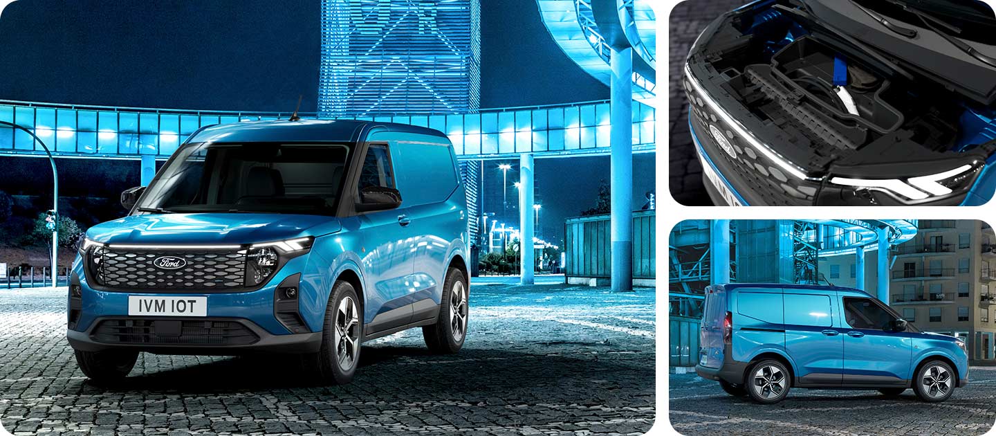 Εμπρός όψη Ford E-Transit Courier